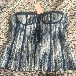 Micas blue/gray corset